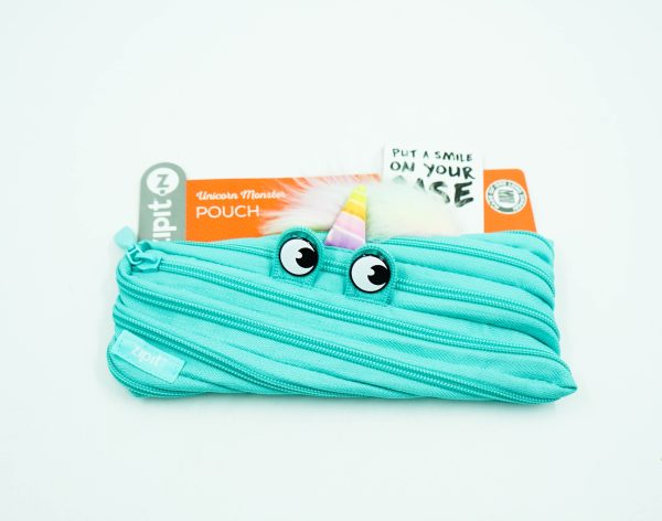 Zipit Unicorn Pouch - Turquoise For Discount